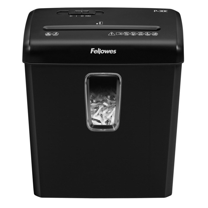 Шредер (уничтожитель) Fellowes Powershred P-30C, 4 ур.секр., 6 лист, 15л 1545268 - фото 836212