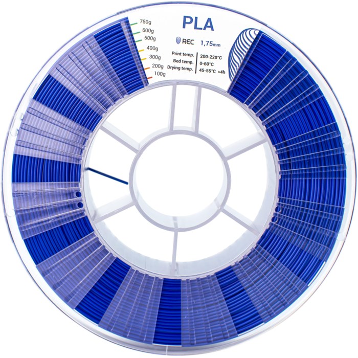 Катушка PLA пластик REC 1.75мм синий 1984911 - фото 837868