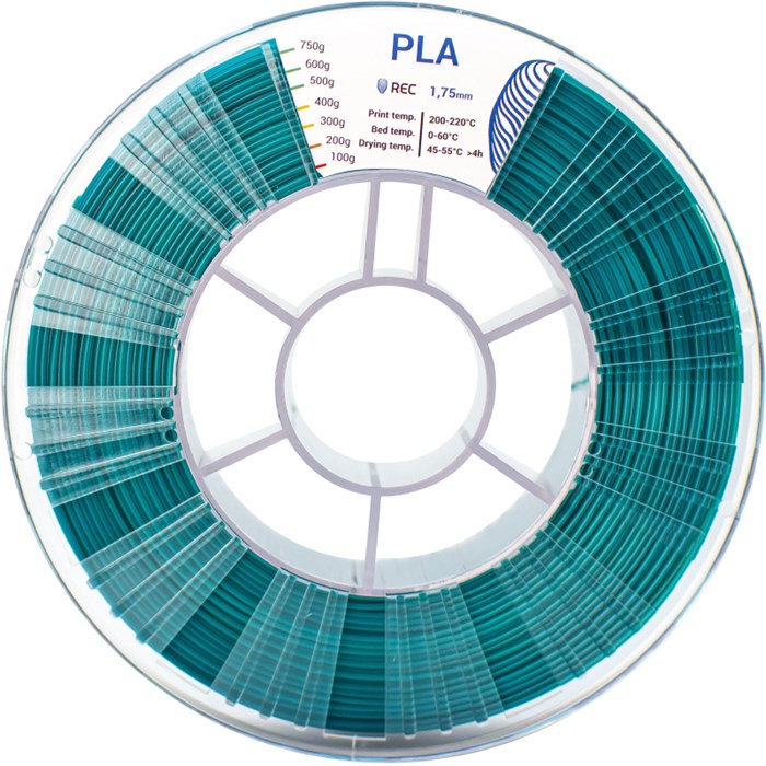 Катушка PLA пластик REC 1.75мм зеленый 1984913 - фото 837872