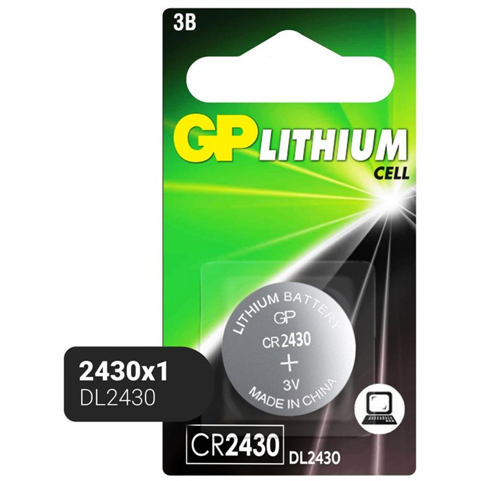Батарейка GP Lithium CR2430 бл/1шт - фото 838854