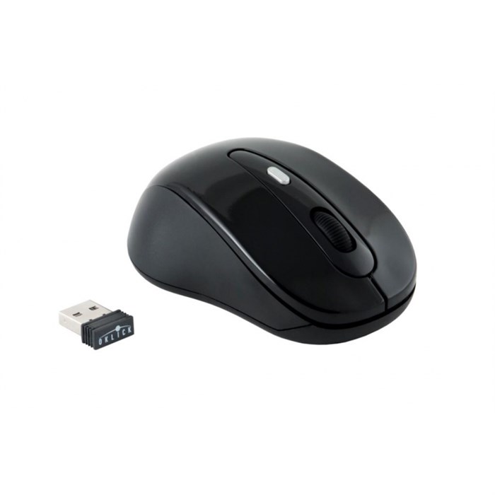 Мышь компьютерная Oklick 435MW чер оптич(1600dpi)беспроводная USB(3but) - фото 839008