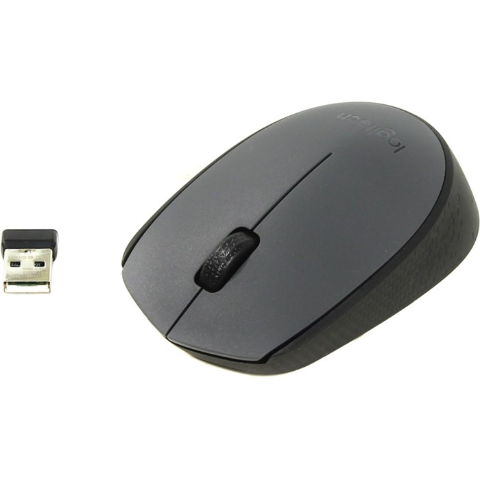 Мышь компьютерная Logitech беспроводная M170, Gray [910-004646 1723467 - фото 840148