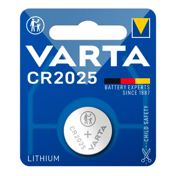 Батарейка Varta ELECTRONICS CR2025 1шт Lithium 3V (6025) (1/10/100) - фото 840962