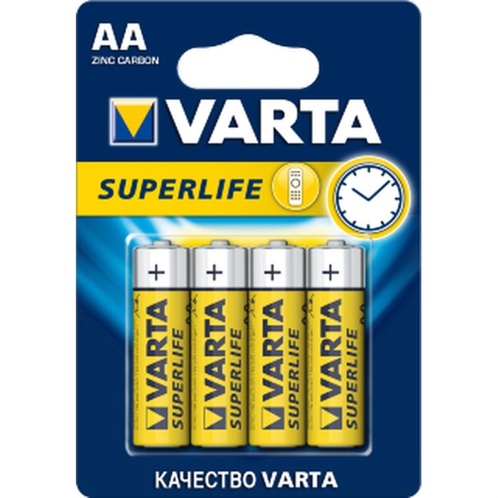 Батарейка Varta ENERGY LR6 AA 4шт/бл Alkaline 1.5V (4106) (4106213414) 1931781 - фото 841335