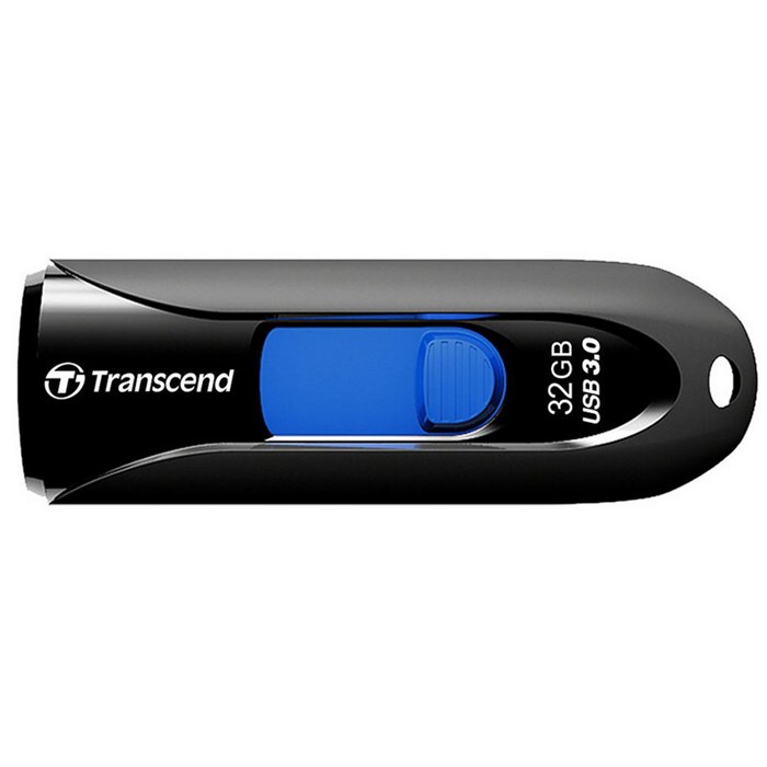 Флеш-память Transcend JetFlash 790, 32Gb, USB 3.1 G1, ч/син, TS32GJF790K 396959 - фото 841656