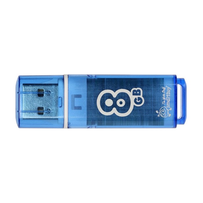 Флеш-память Smartbuy Glossy, 8Gb, USB 2.0, гол, SB8GBGS-B 445920 - фото 841691