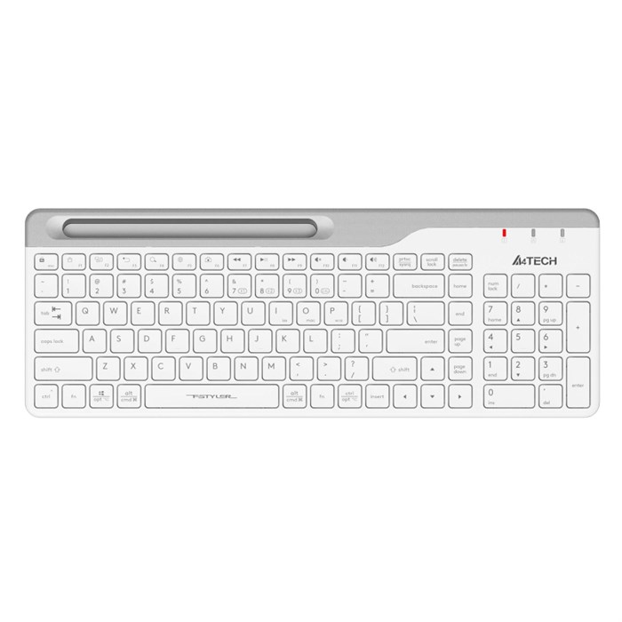 Клавиатура A4Tech Fstyler (FBK25 WHITE) белый/серый USB беспроводн/BT/Radio 1729899 - фото 843078