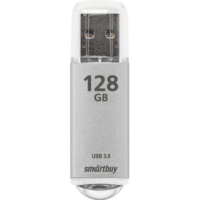 Флеш-память Smartbuy UFD 3.0/3.1 128GB V-Cut Silver (SB128GBVC-S3) 2020601 - фото 844654