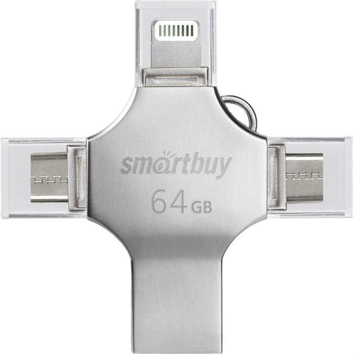 Флеш-память Smartbuy UFD 3.0 064GB MC15 Metal Quad (SB064GBMC15) 2036123 - фото 844725