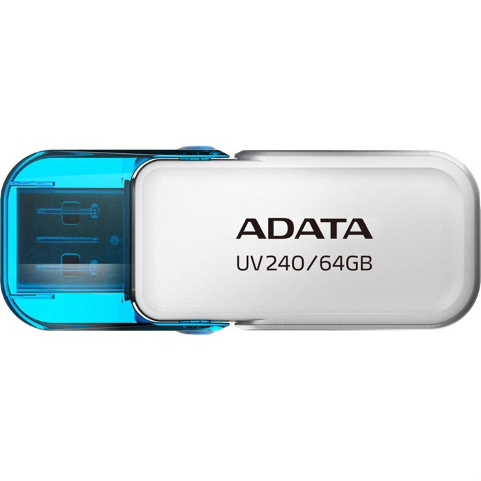 Флеш-память ADATA 64GB AUV240-64G-RWH WHITE 2027132 - фото 844822