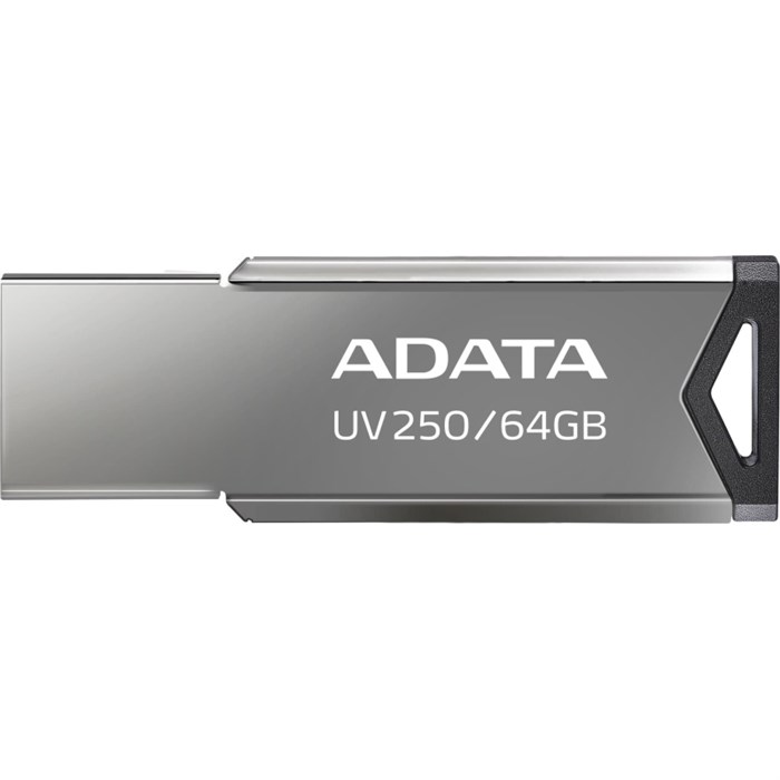 Флеш-память ADATA 64GB AUV250-64G-RBK SILVER 2027138 - фото 844832