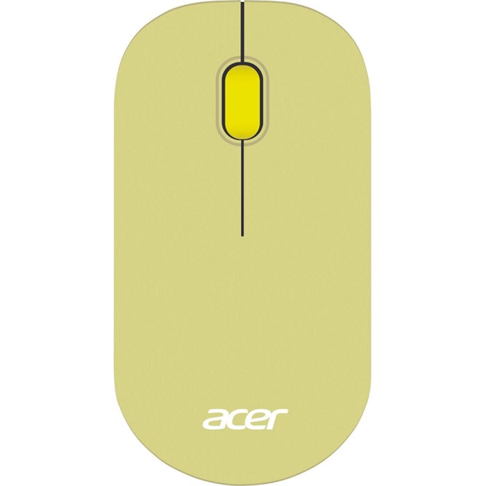 Мышь компьютерная Acer OMR205  оптич./1200dpi/беспроводн/USB/зеленый/желтый 2044511 - фото 844901