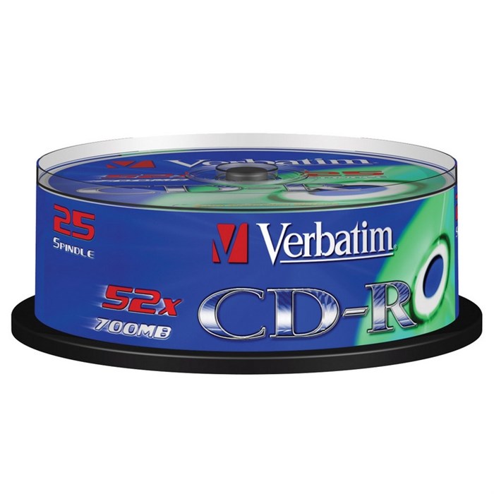 Носители информации CD-R, 52x, Verbatim Extra Protection, Cake/25, 43432 84121 - фото 845149