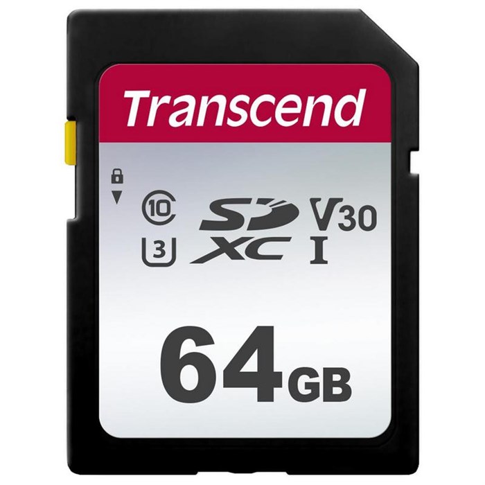 Карта памяти Transcend 300S SDXC 64Gb UHS-I Cl10, TS64GSDC300S 887545 - фото 845361