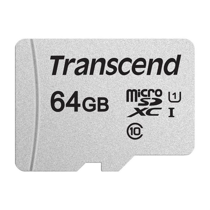 Карта памяти Transcend 300S microSDXC 64Gb UHS-I Cl10 +ад, TS64GUSD300S-A 887554 - фото 845369