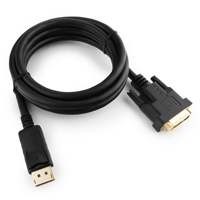 Кабель DisplayPort - DVI, М/25М, 1.8 м, экр, Cablexpert, чер, CC-DPM-DVIM-6 1043625 - фото 845456