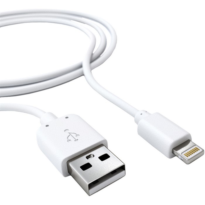 Кабель USB 2.0 - Lightning, М/М, 2 м, Red Line, бел, УТ000009513 1091698 - фото 845469