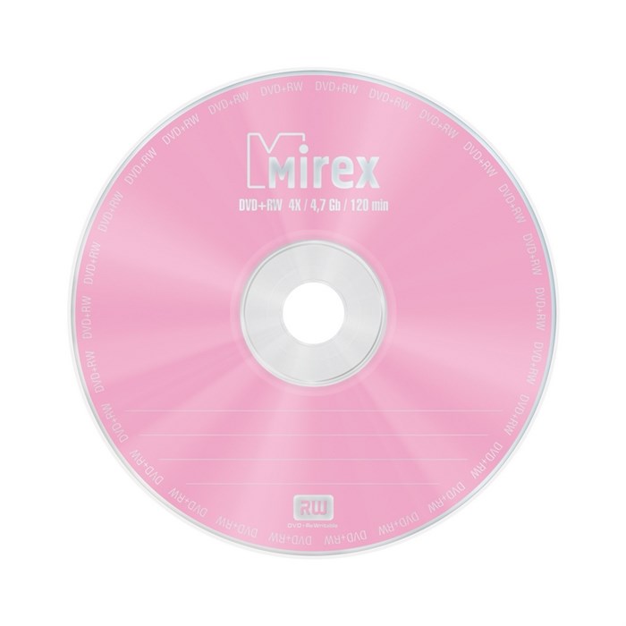 Носители информации DVD+RW, 4x, Mirex, Slim/1, UL130022A4S 1200914 - фото 845525