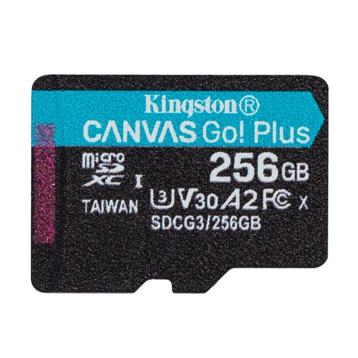 Карта памяти Kingston Canvas Go! Plus microSDXC UHS-I Cl10, SDCG3/256GBSP 1185273 - фото 845598