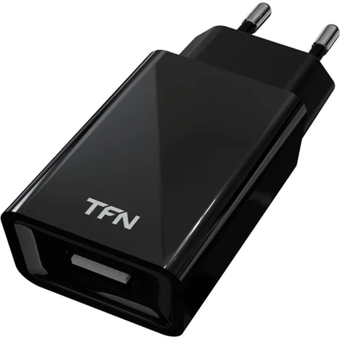 Зарядное устройство сетевое TFN, USB, 1A, черный (TFN-WC1U1ABK) - фото 846523