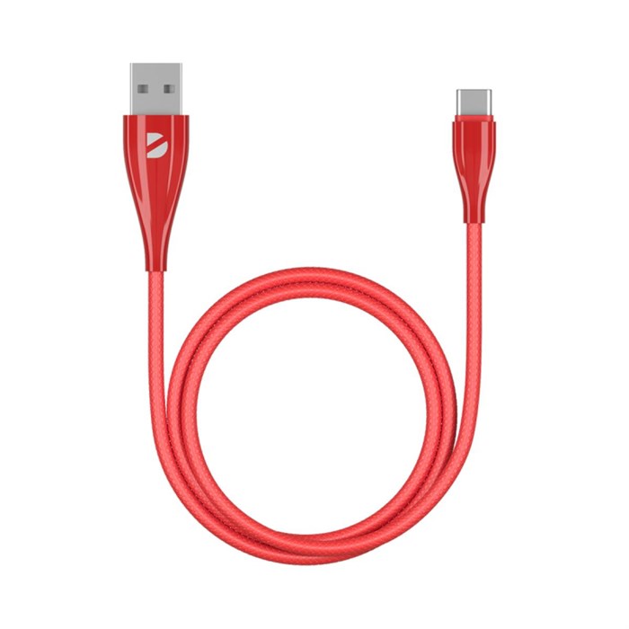 Кабель Deppa Ceramic USB - USB-C, 1м, красный 1665480 - фото 846539