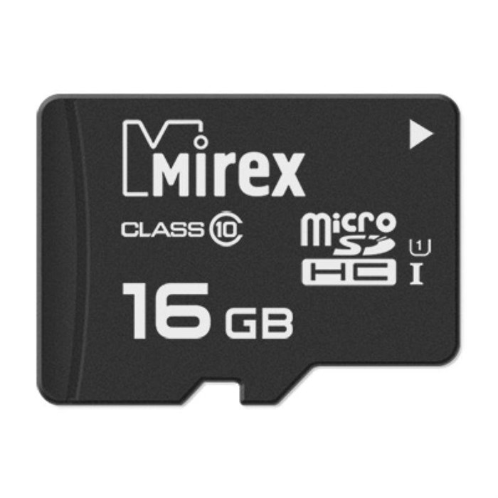 Карта памяти Mirex microSDHC 16Gb (UHS-I, U1, class 10) (13612-MCSUHS16) 1835817 - фото 847010