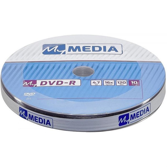 Носители информации DVD-R MyMedia 4.7Gb 16x Pack wrap (10шт/уп) (69205) 1844891 - фото 847039