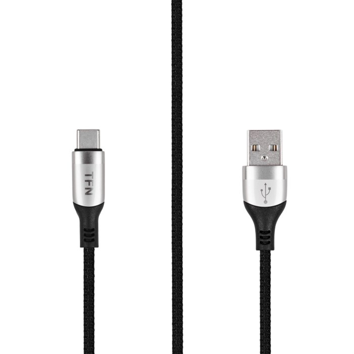 Кабель интерфейсный TFN USB - TypeC, 1.2м. никель (TFN, TFN-C-BLZ-AC1 M-NI) - фото 847394