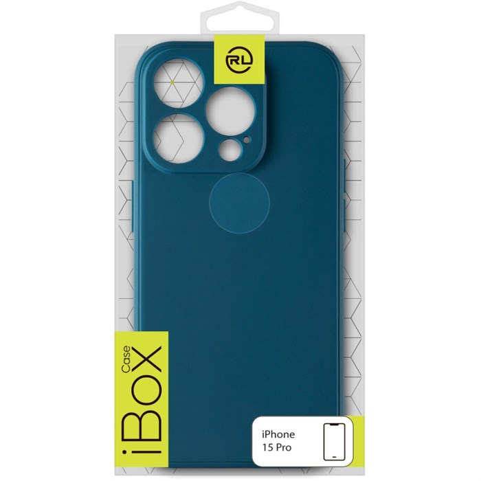 Чехол накладка силикон Red Line iBox Case для iPhone 15 Pro, синий 1926204 - фото 847868