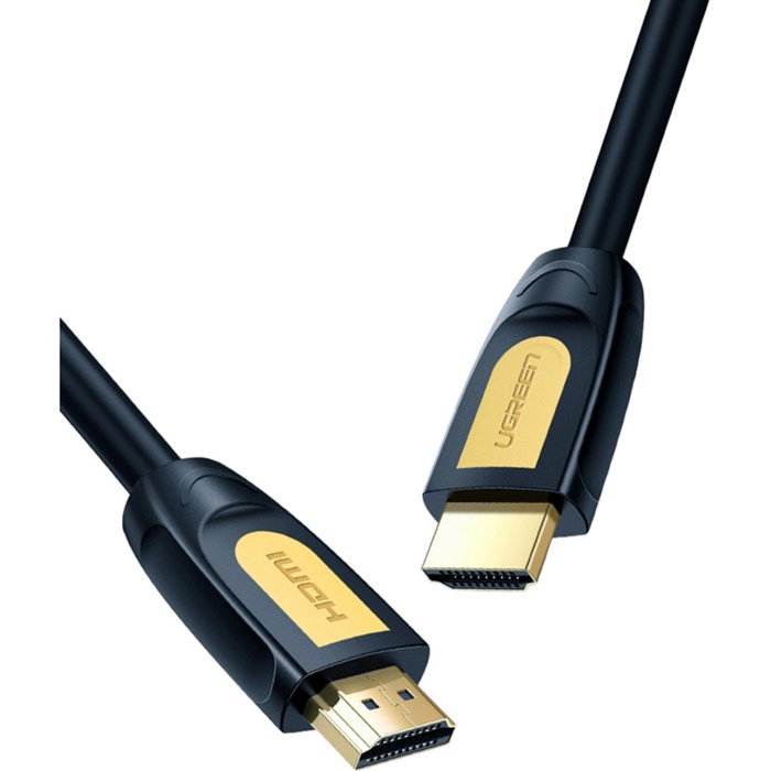 Кабель UGREEN HD101 HDMI 4K цвет желтый/черный, 3м (10130) - фото 847992