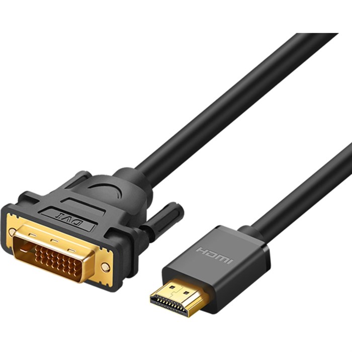 Кабель UGREEN HD106 HDMI - DVI-D (24+1). 30 AWG, 1080@60ц. 3м (10136) 1940665 - фото 848298