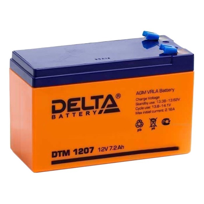 Батарея для ИБП Delta DTM 1207 (12V/7,2Ah) 705860 - фото 848653