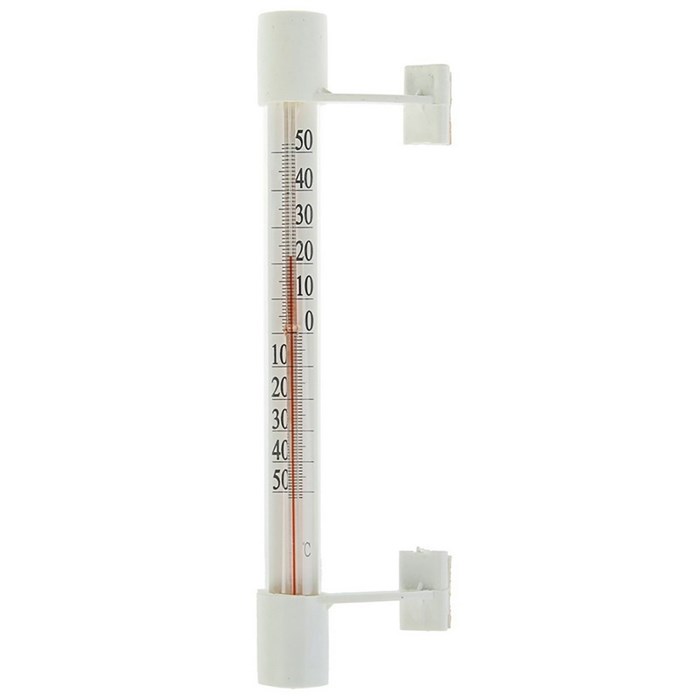 Термометр оконный стеклянный Липучка в картоне, 1546037 - фото 848706