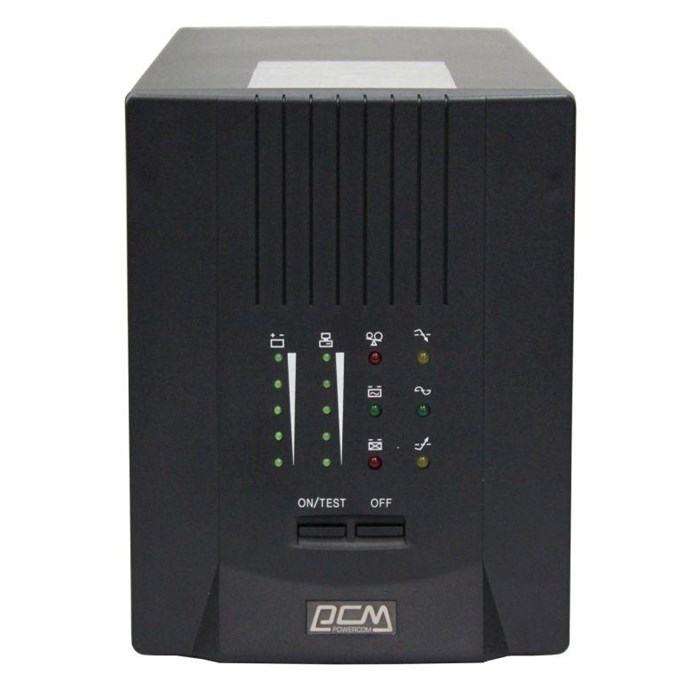 ИБП UPS Powercom Smart King Pro+ SPT-1000 LCD 800W 1000Va - фото 850936