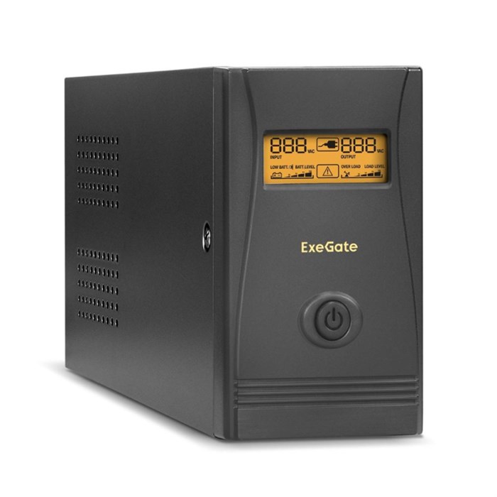 ИБП ExeGate Power Smart ULB-800 800VA/480W, LCD, 4xC13,RJ45/11(EP285562RUS) - фото 851172