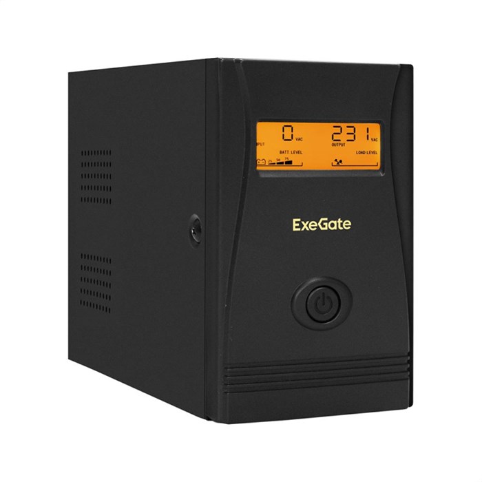 ИБП ExeGate Power Smart ULB-800 800VA/480W, LCD, AVR, 2xEURO, (EX292776RUS) - фото 851192