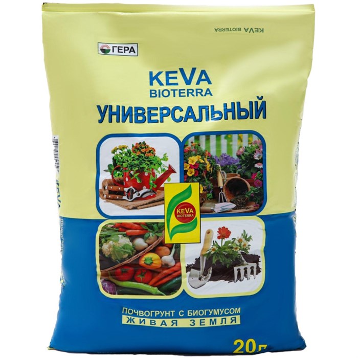 Почвогрунт KEVA BIOTERRA Универсальный, 20 л 5439906 1557634 - фото 853125