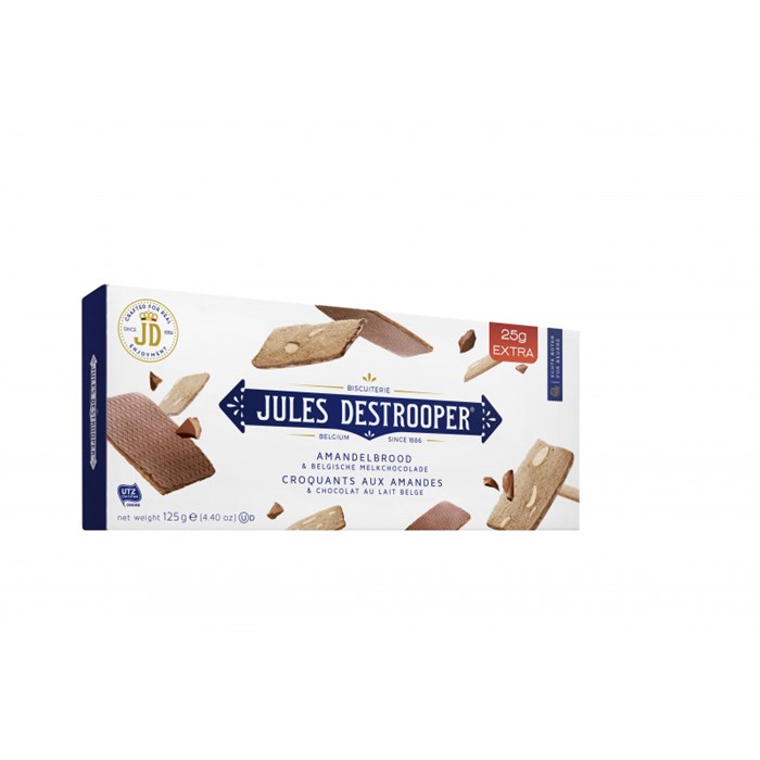 Печенье Jules Destrooper Amandelbrood & Belgische Melkchocolade, 125г 1439804 - фото 862768