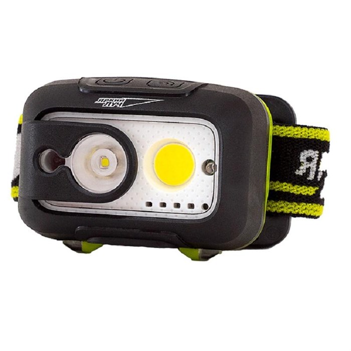 Фонарь налобный ЯРКИЙ ЛУЧ LH-450A MA-HALO 5W LED +3W COB max.450 лм, 3 реж 1604420 - фото 910985