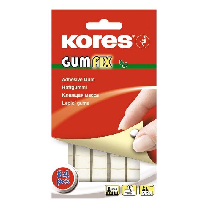 Клейкая лента -масса KORES Gum Fix удаляемая 84 шт/уп 31600 81596 - фото 912798