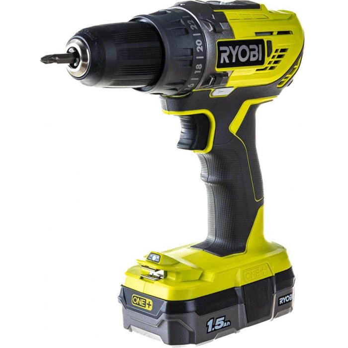 Дрель-шуруповерт компактная Ryobi ONE+ R18DD3-115S 5133005301 1988224 - фото 915842