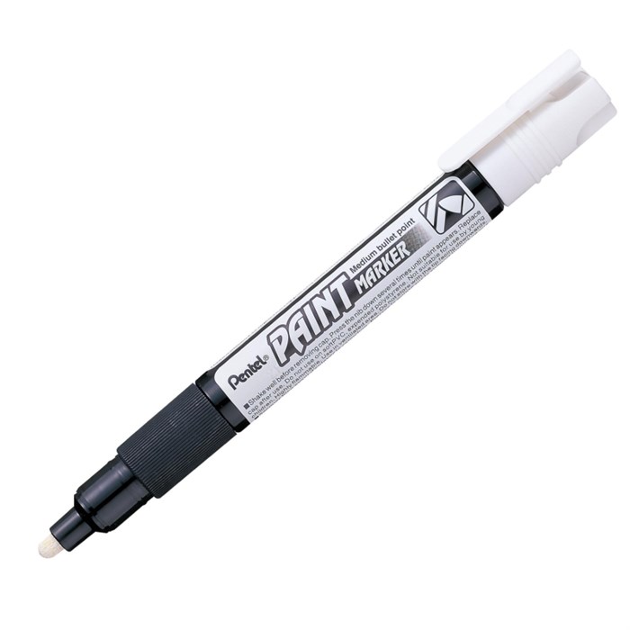 Маркер лаковый Pentel Paint белый 4,6 мм MMP20-W 1641165 - фото 918160