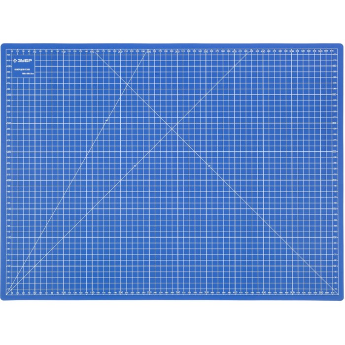 Коврик ЗУБР ЭКСПЕРТ, непрорезаемый, 3мм, цвет синий, 600х450 мм (09901) 1658367 - фото 918308