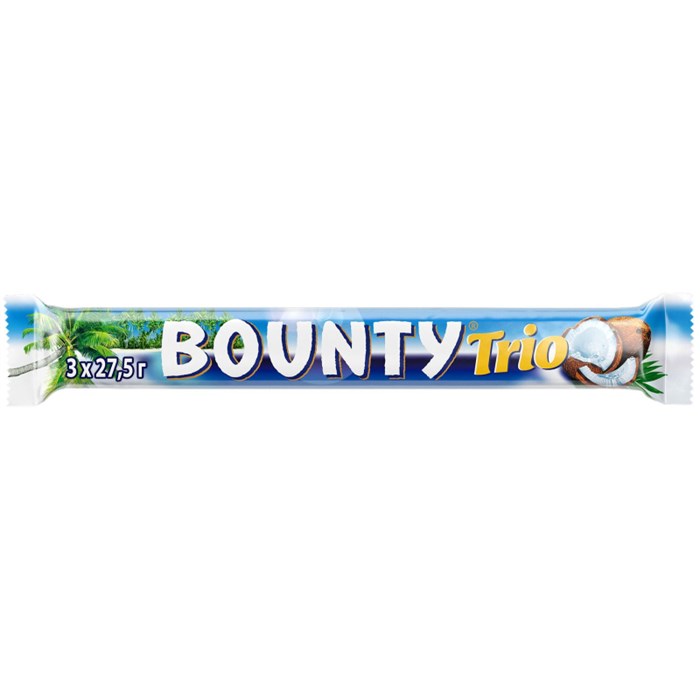 Шоколадный батончик Bounty трио 82,5г 409459 - фото 923706