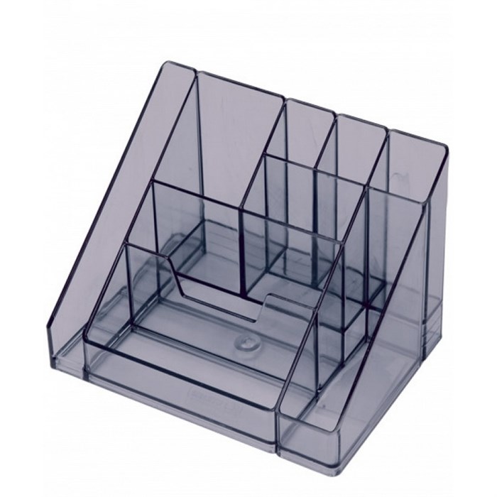 Подставка-органайзер для канц.мелочей Attache Каскад 9 отд.тон.Серый/черый 913421 - фото 924227