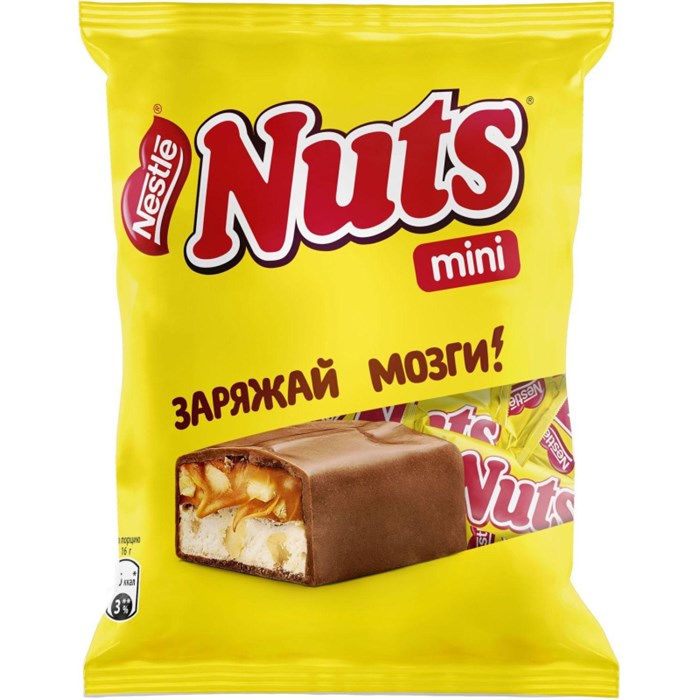 Шоколадный батончик Nuts Mini,148г 1668321 - фото 925396