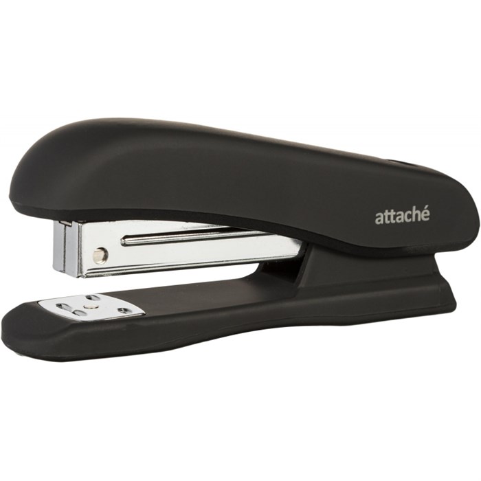 Степлер Attache Comfort до 20 лист, soft touch покрытие, черн, №24/6, 26/6 - фото 928939