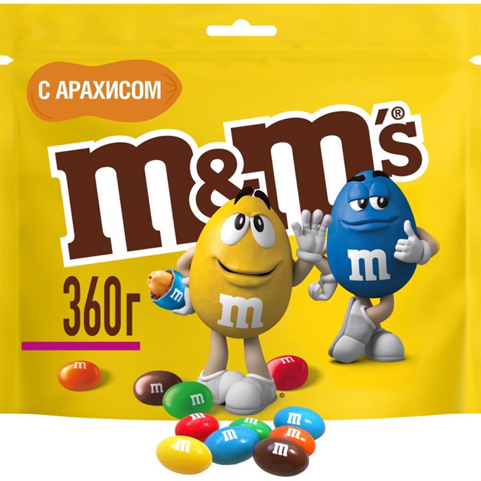 Драже M&M`s с арахисом 360г - фото 933343