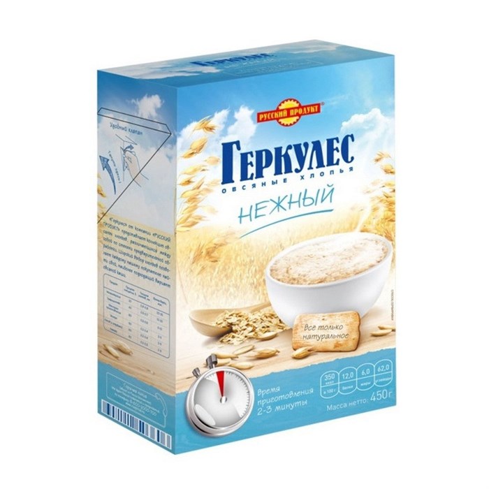 Каша Геркулес Русский Продукт Нежный, 450г 954835 - фото 936995