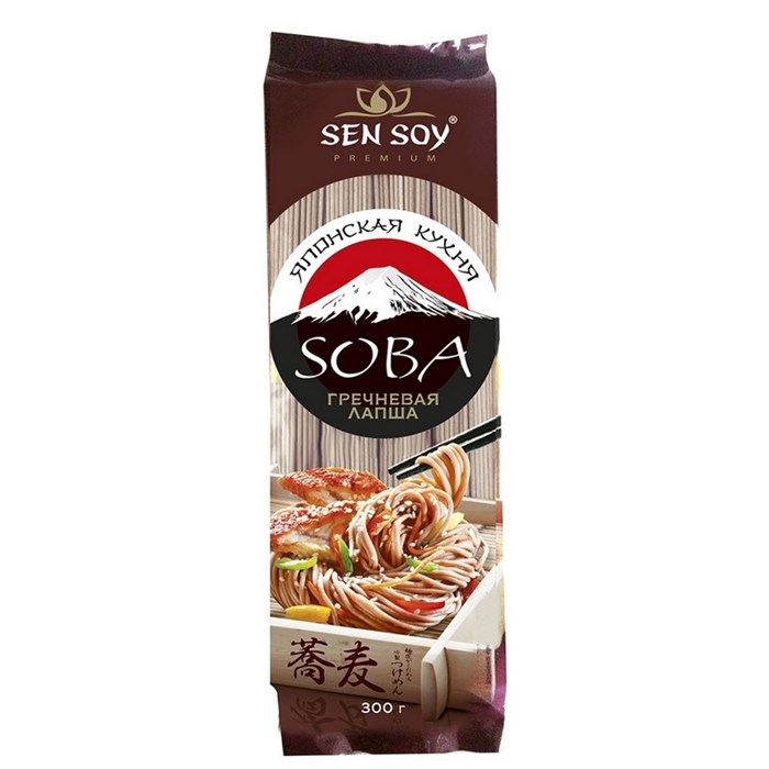 Макароны Лапша японская гречневая SOBA Sen Soy, 300гр. 916475 - фото 936999